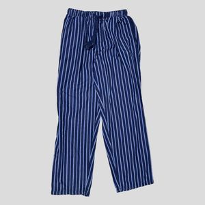 Men's Portfolio Blue Striped Pajama Pants Size Medium